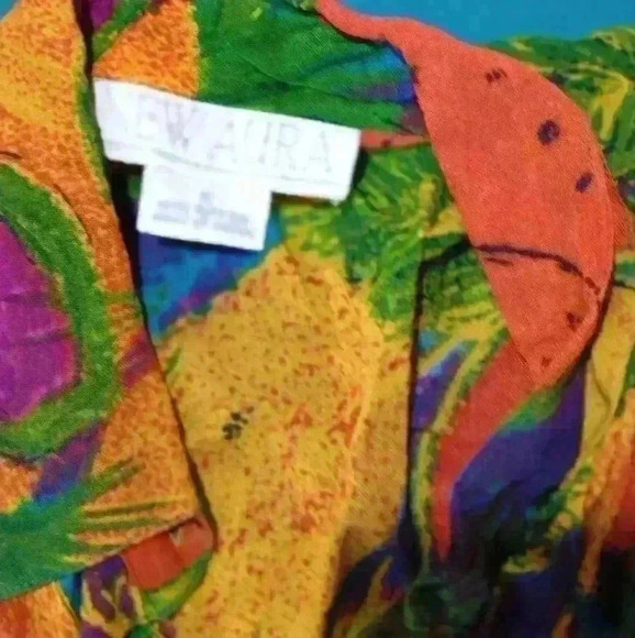 Vintage New Aura 2 piece maxi skirt and button down top - Picture 5 of 6